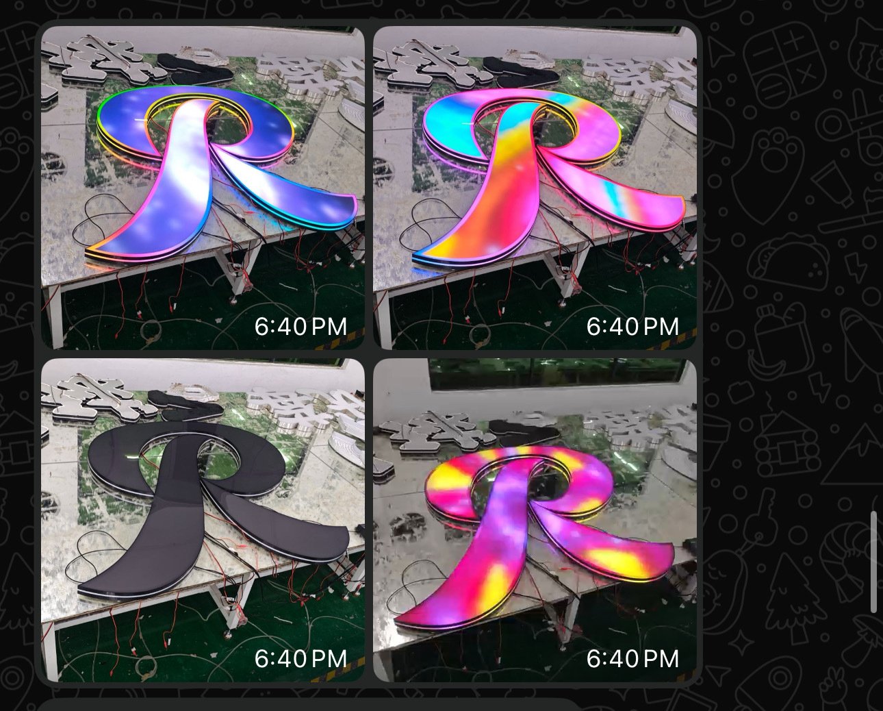 Custom LED art manufacturing and fabrication